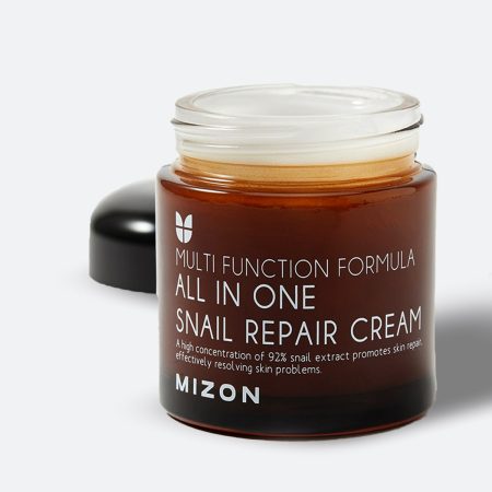 Mizon All In One Snail Repair Cream, mizon romania, crema-cu-extract-de-melc, cosmetice-coreene, crema-ten-gras, ten-sensibil, crema-cu-absorbtie-rapida, crema-usoara