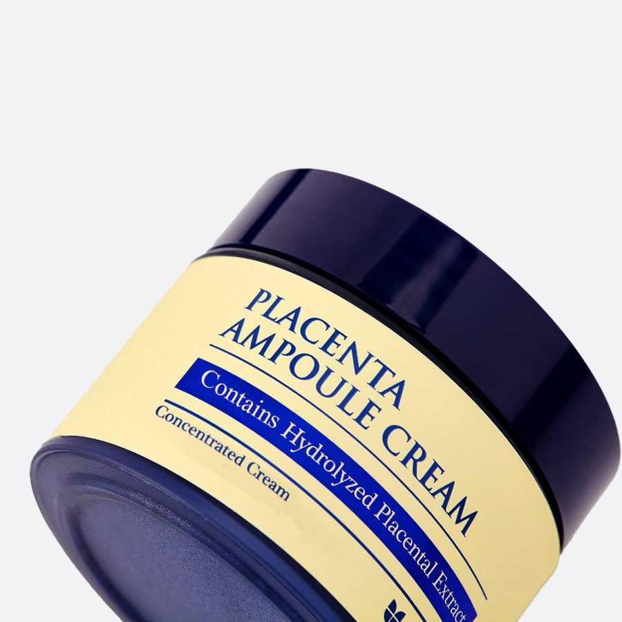 Mizon Placenta Ampoule Cream, crema-cu-extract-placental, crema-+45-+40, crema-fata-ten uscat, crema-antirid, crema-pentru-riduri, cosmetice-coreene, k-beauty, korean-beauty, mizon-romania