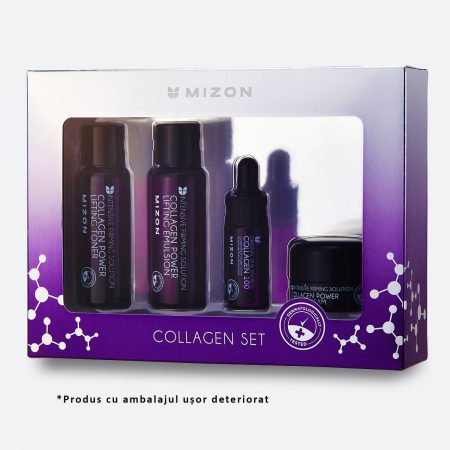 Mizon Collagen Mizniature Set Of Four, cosmetice coreene, mizon, mizon romania, colagen marin, crema colagen, colagen, K-Beauty, set-cadou