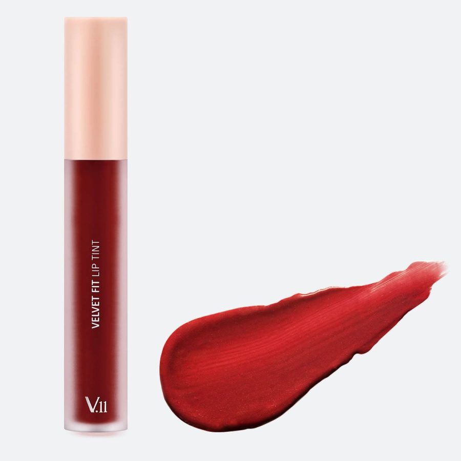 Village 11 Factory Velvet Fit Lip Tint, k-beauty, makeup, machiaje-coreene, cosmetice-coreene, ruj, lipstick, Intense-red