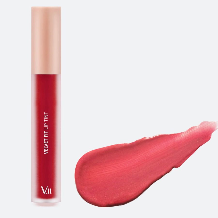 Village 11 Factory Velvet Fit Lip Tint, k-beauty, makeup, machiaje-coreene, cosmetice-coreene, ruj, lipstick, Ruby-pink
