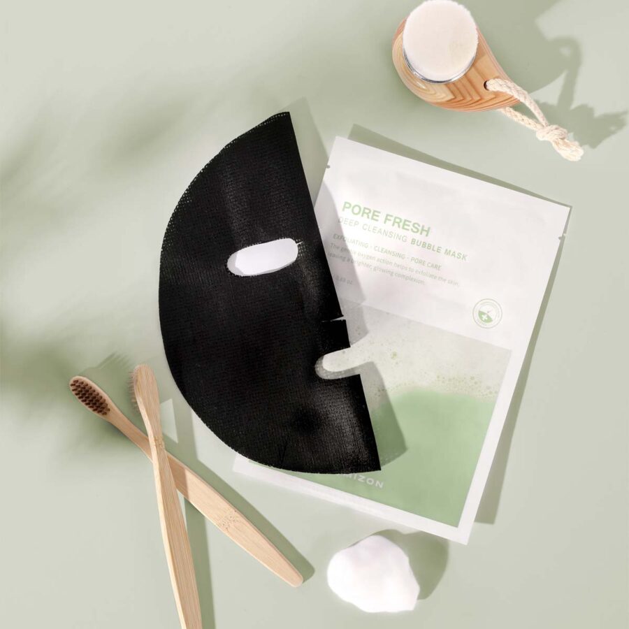 Mizon Pore Fresh Deep Cleansing Bubble Mask, masca-curatare-pori-coreeana